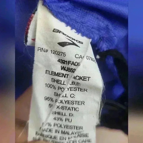 Brooks Jacket Womens Size Small Blue Athletic Lightweight Full Zip Running - Picture 6 of 12